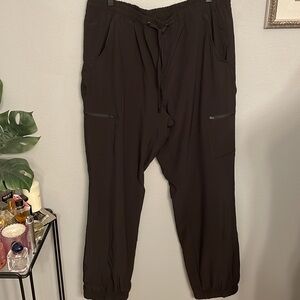 NWT Eddie Bauer Women's Size 14 Fleece Lined Cozy Pull On Pants Black